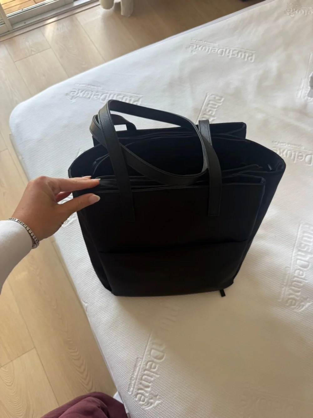 BEIS Black Work Tote - Picture 4 of 5